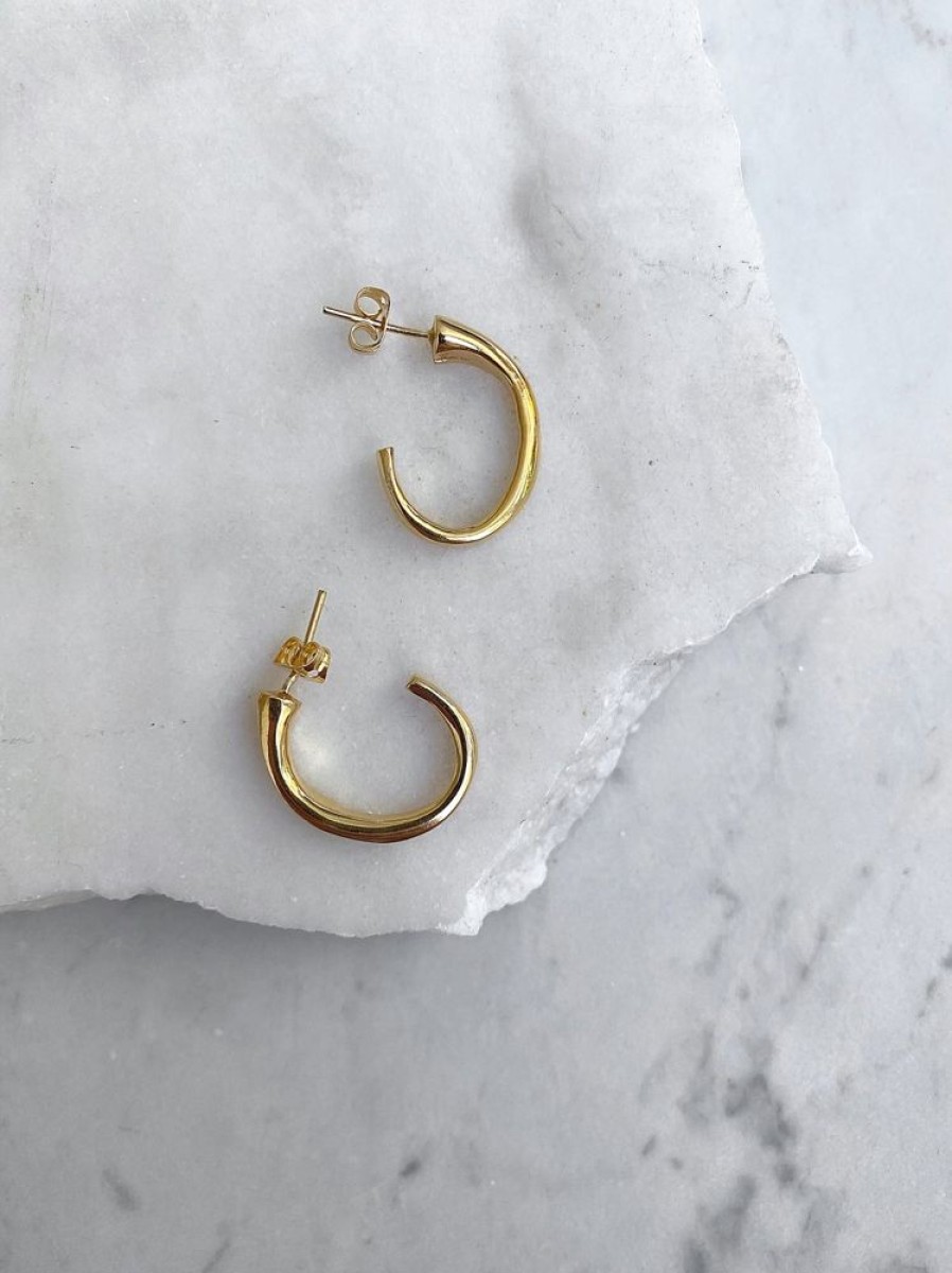 Jewellery ICHU Jewellery Hoops | Reformed Hoops, Gold