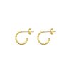 Jewellery ICHU Jewellery Hoops | Rope Twist Hoops, Gold