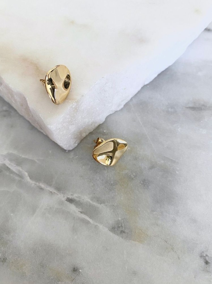 Jewellery ICHU Jewellery Studs | Radiant Earrings, Gold