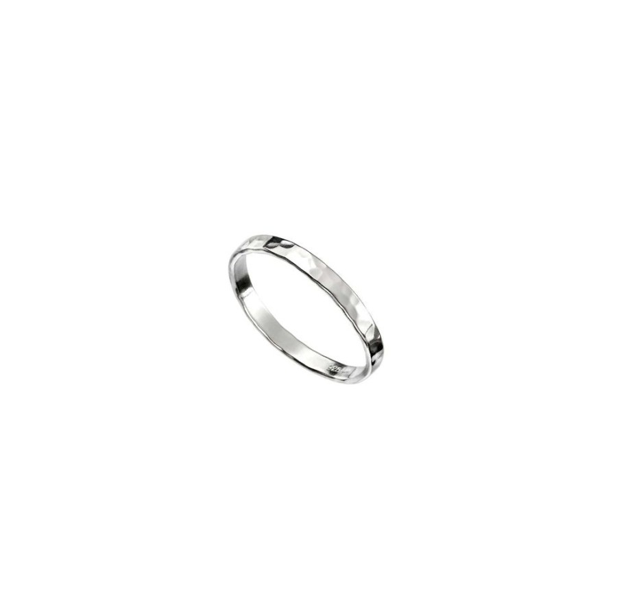 Jewellery ICHU Jewellery | Thin Hammered Stack Ring