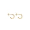 Jewellery ICHU Jewellery Hoops | Micro Hoops, Gold