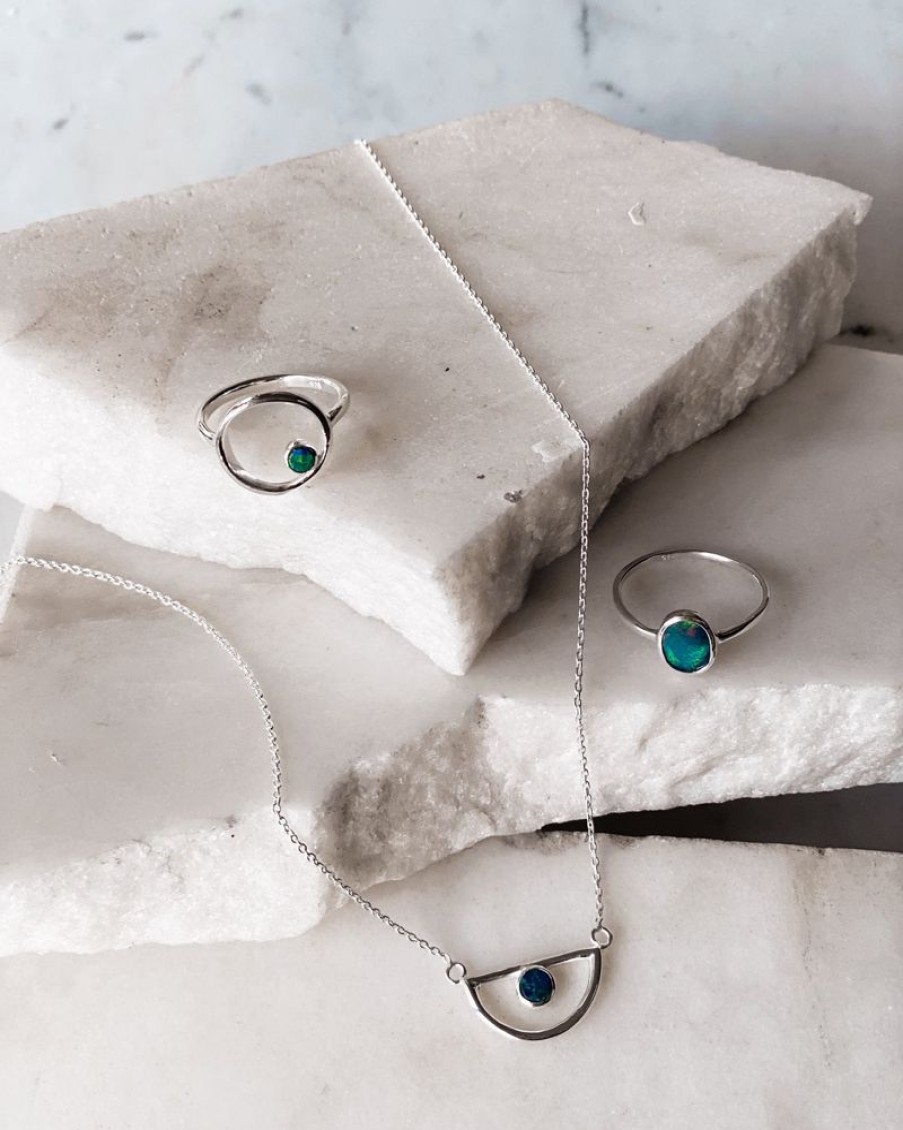 Jewellery ICHU Jewellery | Fine Oval Opal Ring