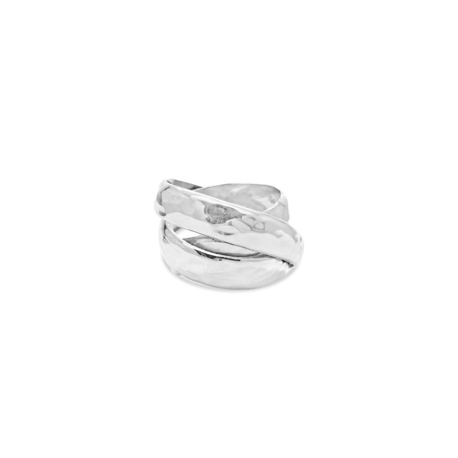 Jewellery ICHU Jewellery | Hammered Triple Band Ring