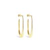 Jewellery ICHU Jewellery Drops | Oval Stretch Hoops, Gold