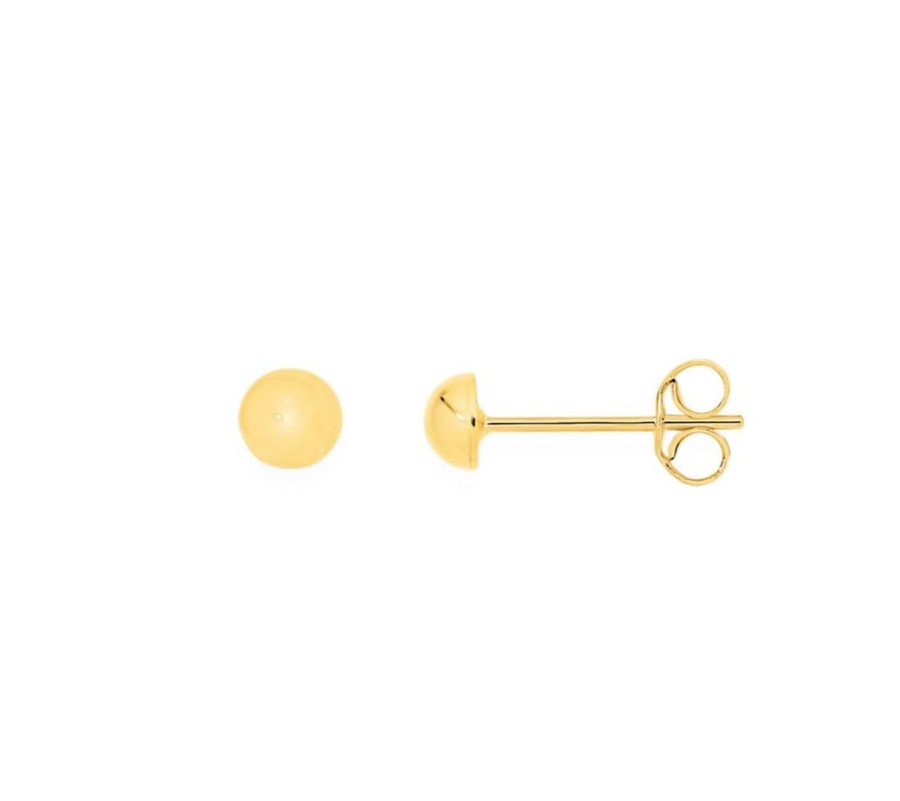 Jewellery ICHU Jewellery Studs | Golden Dome Stud Earrings