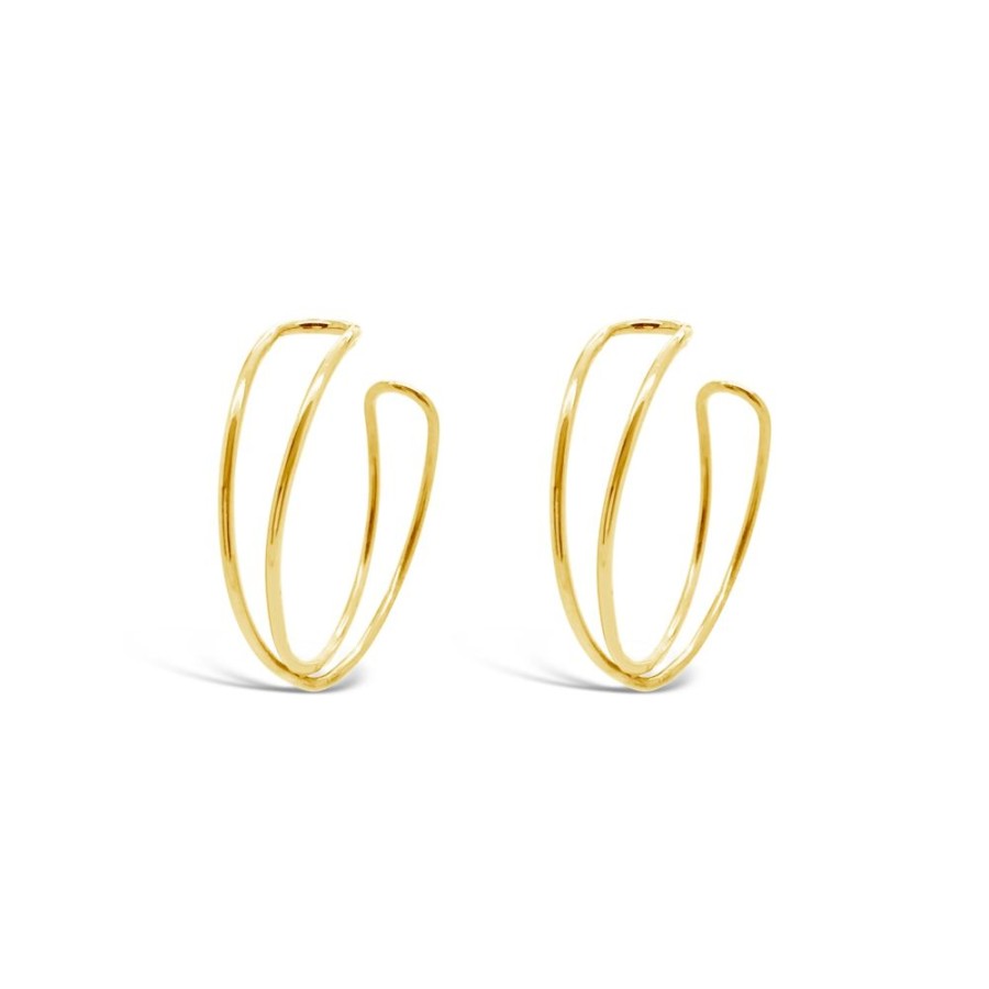 Jewellery ICHU Jewellery Hoops | Gold Intertwined Hoops