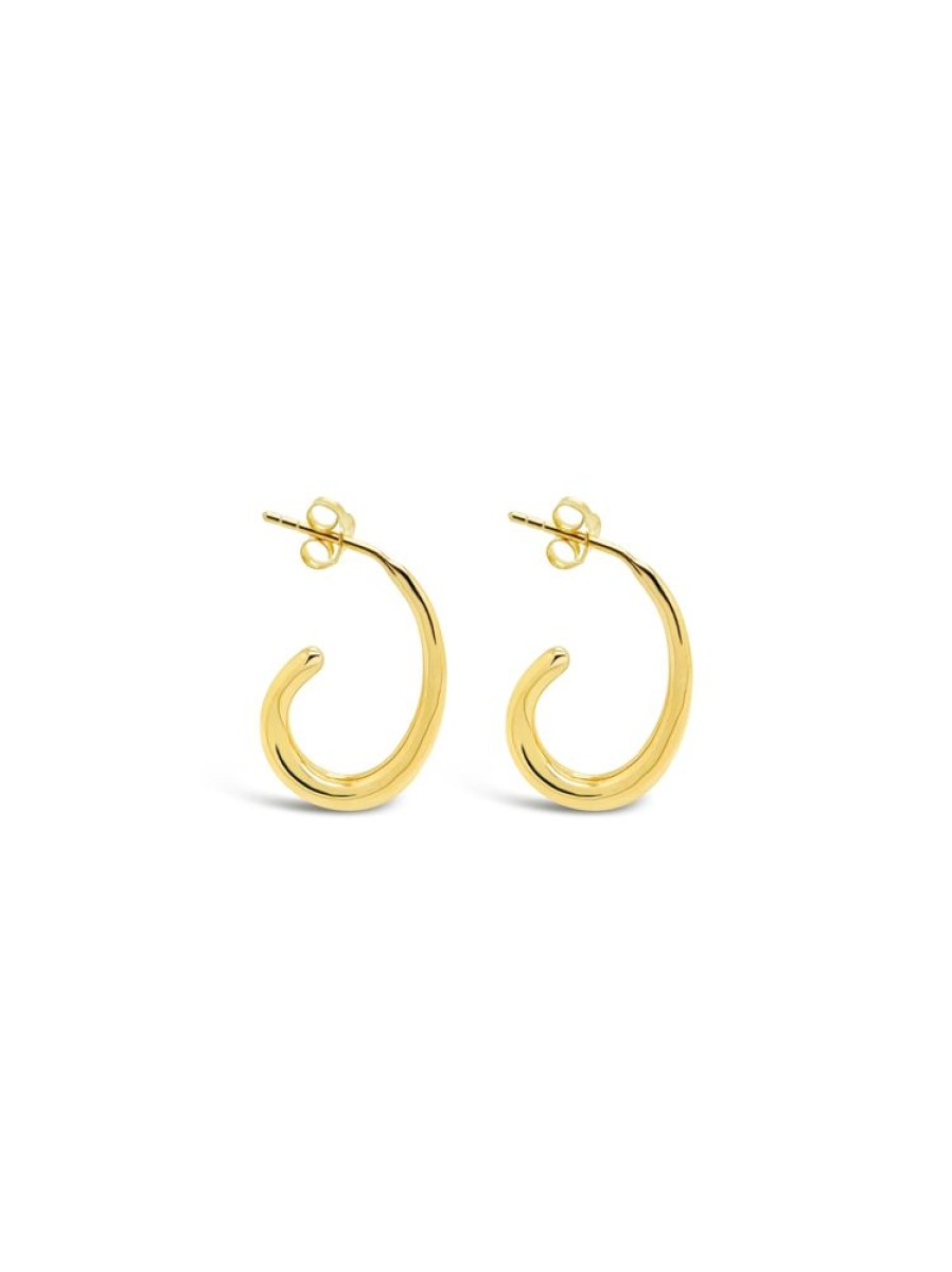 Jewellery ICHU Jewellery Hoops | Recurved Hoops, Gold