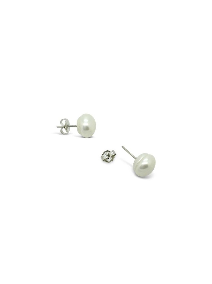 Jewellery ICHU Jewellery Studs | Button Pearl Studs