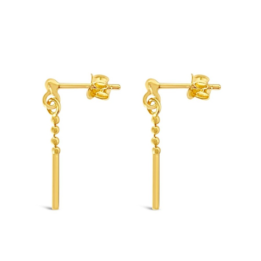 Jewellery ICHU Jewellery Drops | Tiny Details Earrings, Gold