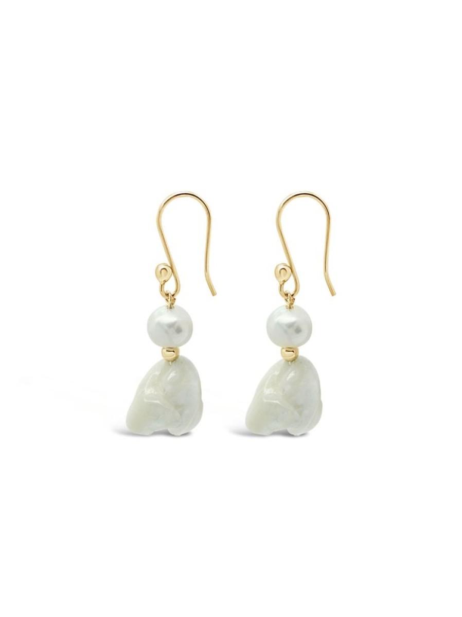 Jewellery ICHU Jewellery Drops | Baroque Pearl Earrings, Gold