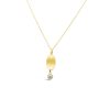 Jewellery ICHU Jewellery | Curved Pearl Necklace, Gold