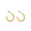 Jewellery ICHU Jewellery Hoops | Golden Chain Hoops