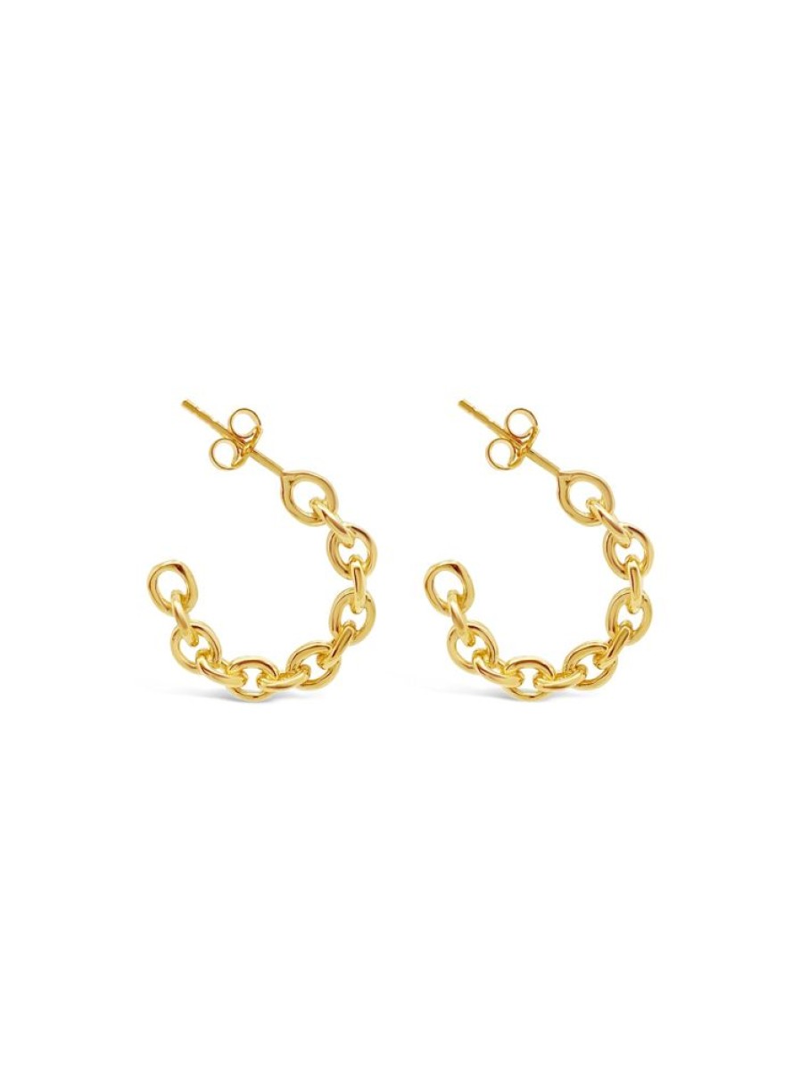 Jewellery ICHU Jewellery Hoops | Golden Chain Hoops