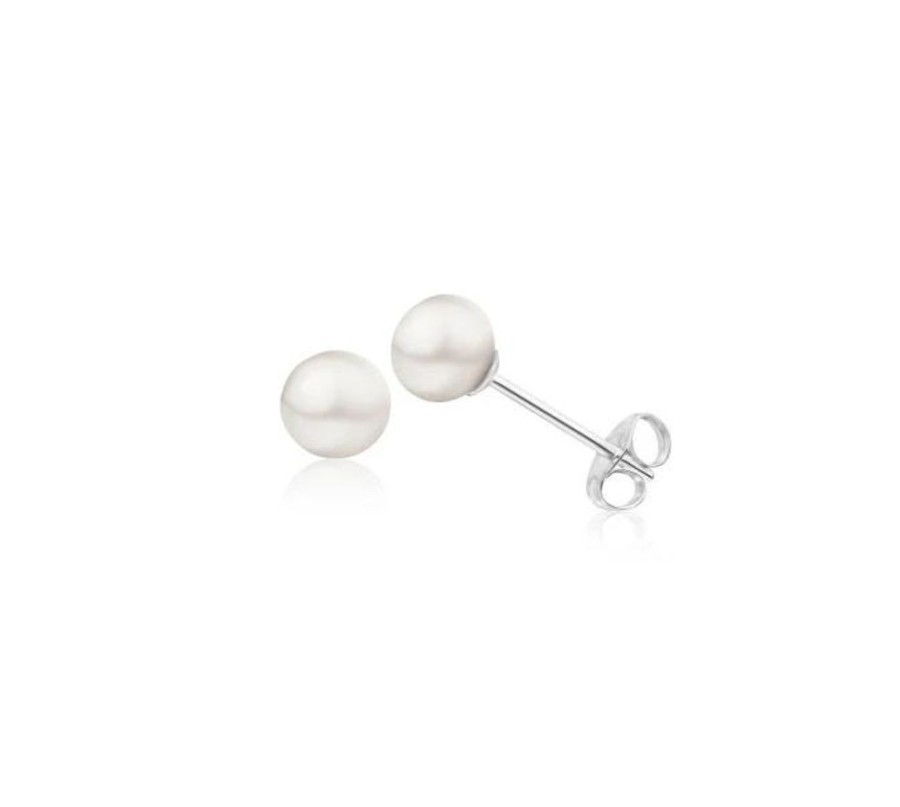 Jewellery ICHU Jewellery Studs | Button Pearls, White