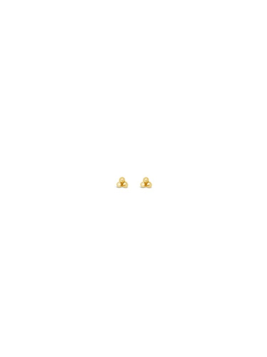 Jewellery ICHU Jewellery Studs | Mini Trio Studs, Gold