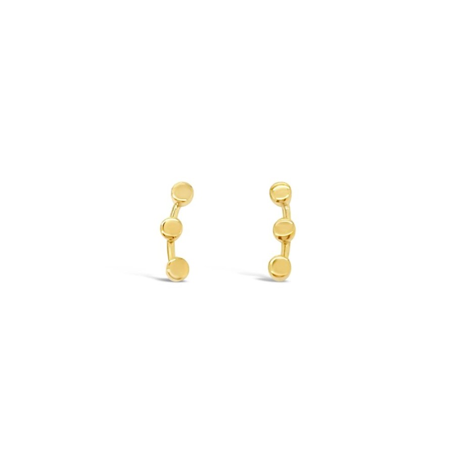 Jewellery ICHU Jewellery Studs | Tiny Triple Circle Ear Cuff, Gold