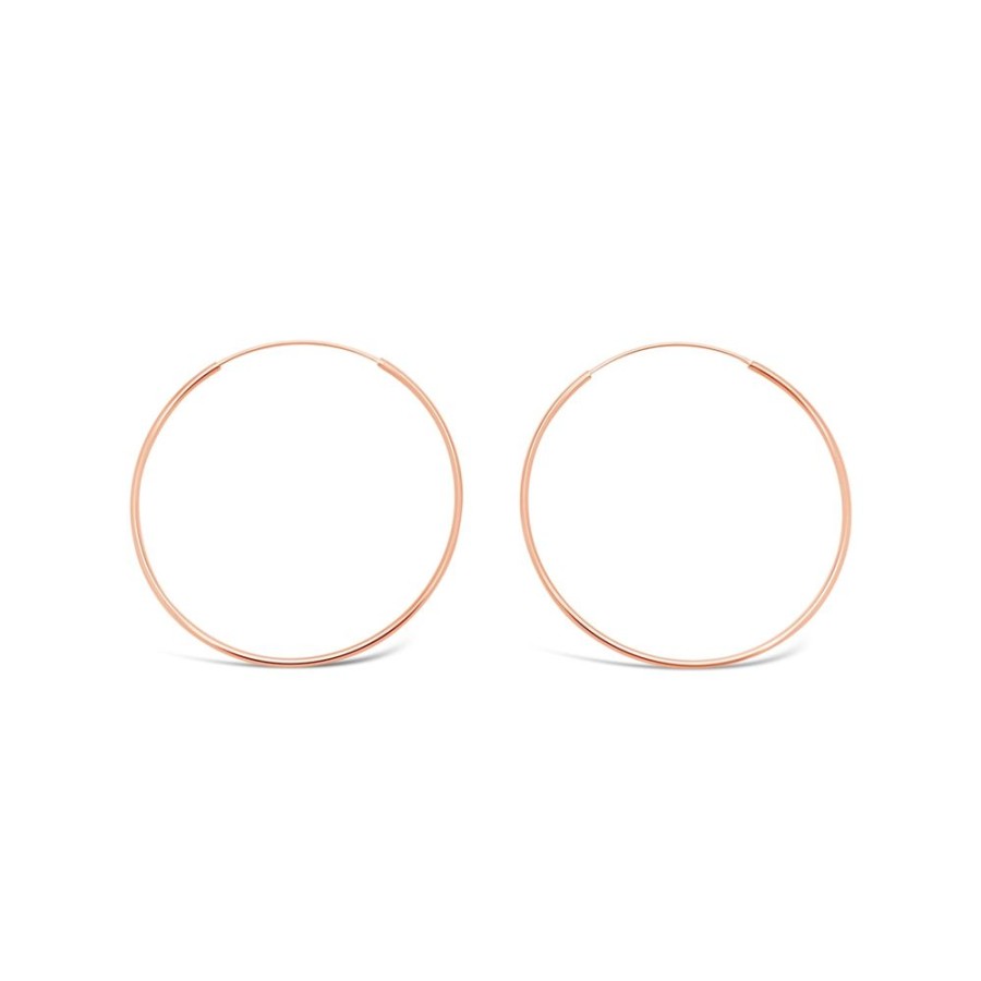 Jewellery ICHU Jewellery Hoops | Fine Rose Gold Hoops