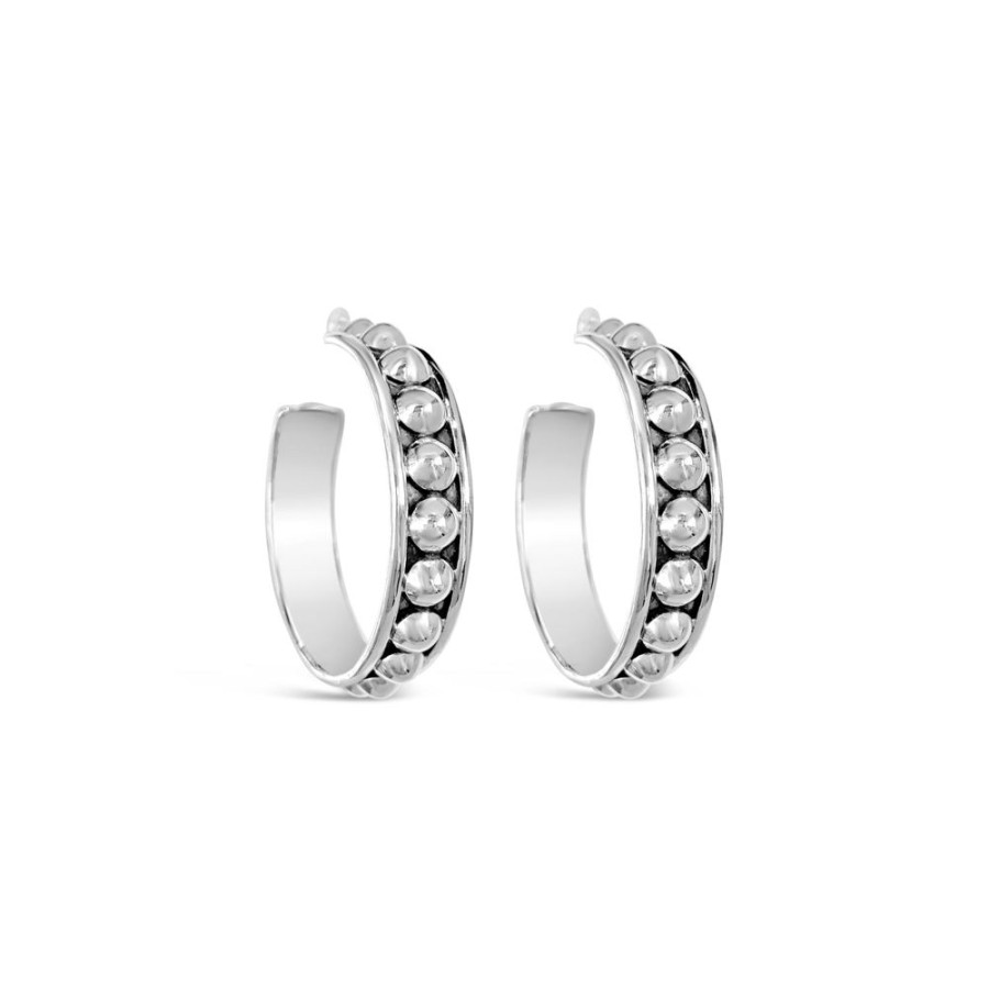 Jewellery ICHU Jewellery Hoops | Combination Half Ball Hoops