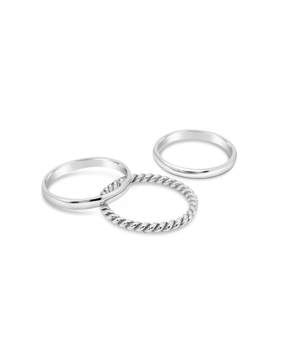 Jewellery ICHU Jewellery | Set Of 3 Stack Rings