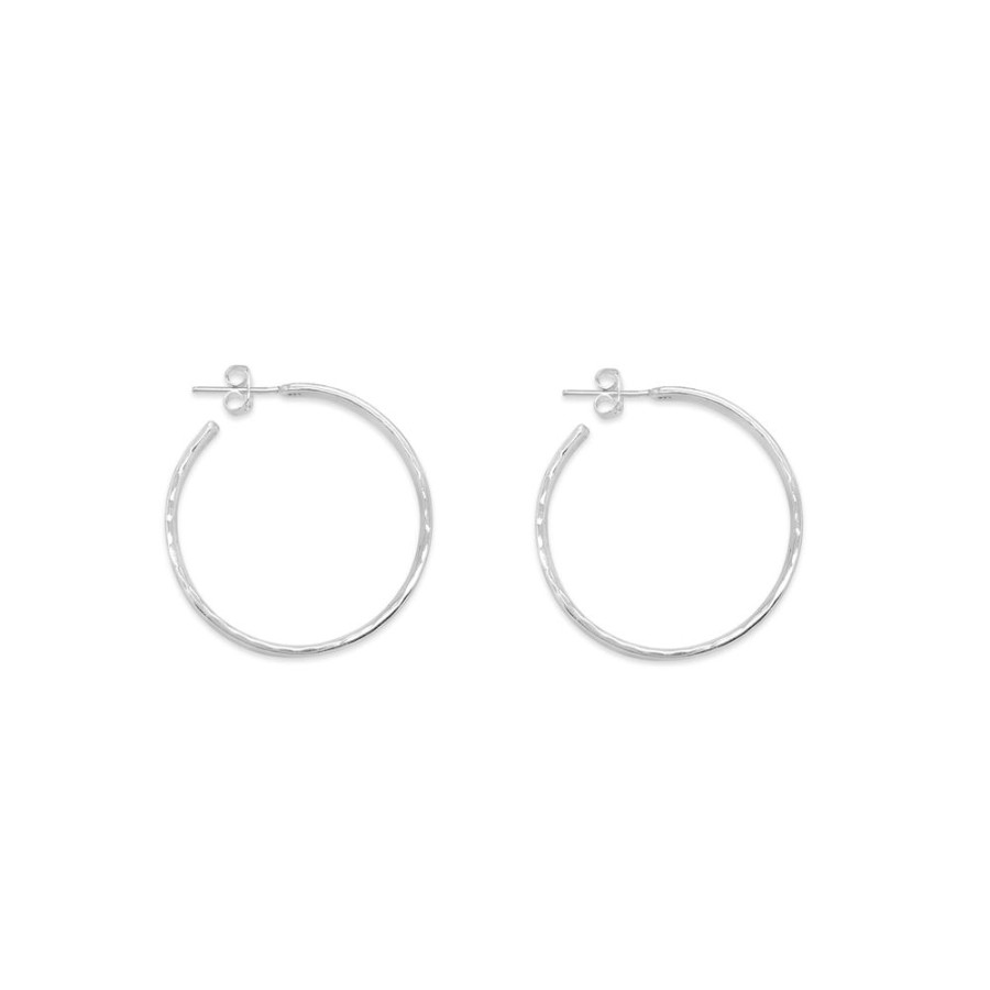 Jewellery ICHU Jewellery Hoops | Hammered Hoops